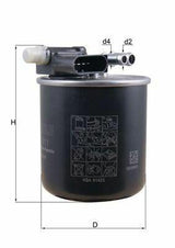 MAHLE KL911 Diesel Fuel Filter - Compatible with 12-A, C, E Series — Fuel Delivery