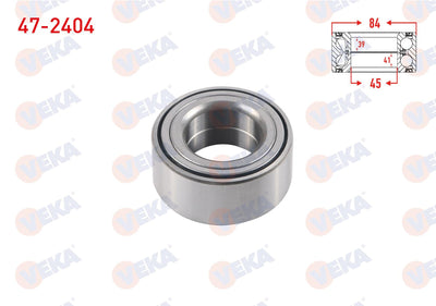 Veka 47-2404 Front Wheel Bearing Left-Right 45X84x39 /41 Sportage 1.6 GDI-2.0 CRDi 2010-/Sportage 2.0 CRDi 2 — Wheel Bearings