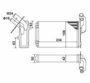 magneti marelli heater radiator r19 clio kangoo, technical specifications of magneti marelli heater radiator MAGNETI MARELLI Heater Radiator - Compatible with R19, Clio, Kangoo | 234mm Long MAGNETI MARELLI Heater Radiator R19 Clio Kangoo magneti-marelli, heater-radiator, r19, clio, kangoo, automotive-parts, car-heating-system, replacement-part, radiator, ai-generated