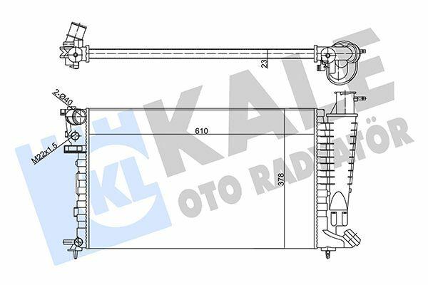 KALE Radiator 356290 - Heavy-Duty Cooling for Peugeot and Citroën — Radiators & Fans