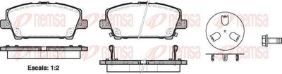 REMSA 1205.02 Brake Pad Civic VII 01 > 06 Xx — Brake Pads