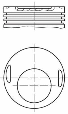 MAHLE piston and segman set, Piston size 96.50mm, MAHLE piston set installation, Compatible models W123 & S123 MAHLE Piston & Segman 1.00mm - Compatible with W123 and S123 | 4 Pieces MAHLE Piston & Segman 1.00mm for W123 & S123 mahle, piston, segman, w123, s123, engine-parts, car-parts, mechanics, car-enthusiasts, ai-generated