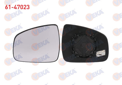 Veka 61-47023 Mirror Glass Left Heated Dacia Duster 2010-2018 (1. Tip) — Mirrors