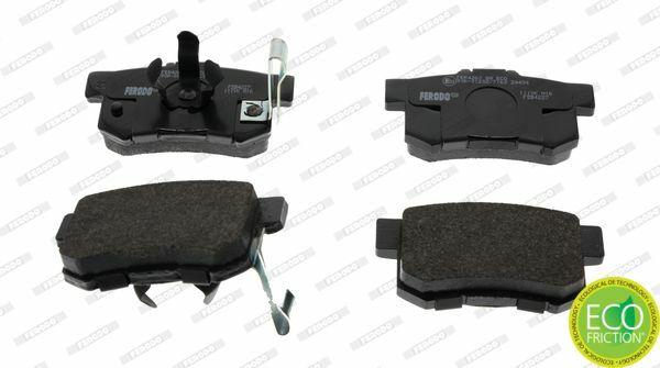 ferodo fdb4227 rear brake pad set front view, ferodo fdb4227 rear brake pad set dimensions, ferodo fdb4227 rear brake pad set packaging FERODO FDB4227 | Rear Brake Pad Set for Accord 2008-2015, CR-V 2001-2006, FR-V 2005 FERODO FDB4227 Rear Brake Pad Set ferodo, rear-brake-pads, brake-pads-set, automotive-parts, car-repair, mechanics, braking-system, car-maintenance, vehicle-safety, ai-generated