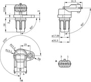 bosch devir sensörü for palio albea egea, bosch 0232103097 sensor front view, sensor for car engine performance BOSCH Devir Sensörü | Palio, Albea 1.2 16V, Egea 1.4 - Perfect for Car Owners & Mechanics BOSCH Devir Sensörü - Palio, Albea, Egea 16V 1.2/1.4 bosch, devir-sensörü, palio, albea, egea, car-parts, automotive, mechanics, engine-sensor, ai-generated
