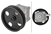 hella hydraulic steering pump for volvo s60 v70, hella 8tl359000-791 steering pump close up HELLA Hydraulic Steering Pump - Fits Volvo S60 I & V70 II Models | 120 Bar Pressure HELLA Hydraulic Steering Pump for Volvo S60 V70 hella, hydraulic-steering-pump, volvo-accessories, car-parts, auto-repair, mechanics-tools, car-owners, automotive-technicians, replacement-parts, ai-generated