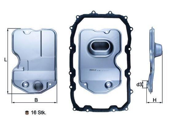 Mahle HX 160KIT Transmission Filter Audi Q7 Touareg Cayenne 03-15 — Transmission Parts