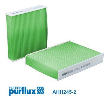 Purflux AHH245-2 Cabin Air Filter 12-207-208-C3 1.4i-1.6i-1.4Hdi-1.6Hdi + Ca Particulate — Air & Cabin Filters