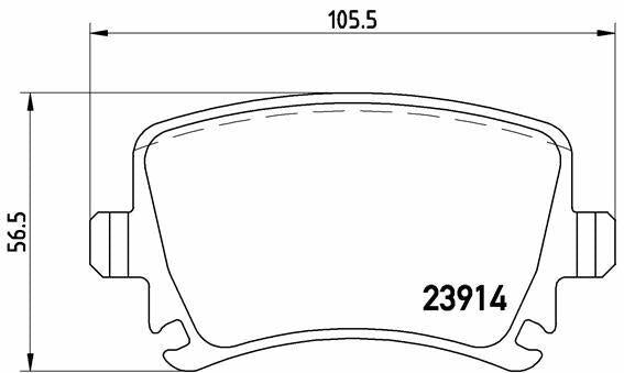 brembo rear brake pad set, brembo brake pads specification, brembo p85095x installation diagram Brembo P85095X Rear Brake Pad Set - Wireless for VW Caddy 04-11, Golf 04-14, Audi A3 04-13 | 106mm Width Brembo P85095X Rear Brake Pad - Wireless for VW/Audi brembo, brake-pads, vw-caddy, vw-golf, audi-a3, car-accessories, car-parts, mechanic-tools, ai-generated, automotive