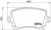 brembo rear brake pad set, brembo brake pads specification, brembo p85095x installation diagram Brembo P85095X Rear Brake Pad Set - Wireless for VW Caddy 04-11, Golf 04-14, Audi A3 04-13 | 106mm Width Brembo P85095X Rear Brake Pad - Wireless for VW/Audi brembo, brake-pads, vw-caddy, vw-golf, audi-a3, car-accessories, car-parts, mechanic-tools, ai-generated, automotive