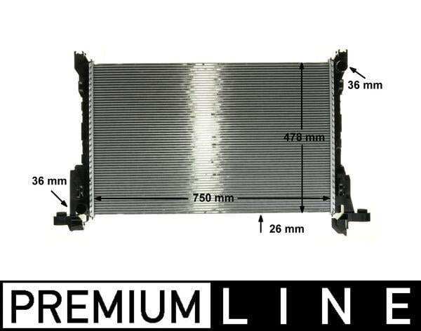 MAHLE CR86000P Radiator - 14 Traffic III 1.6Dci (120-140Hp) — Radiators & Fans