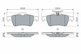 BOSCH 0986424999 Brake Pads - Low-Metallic Material