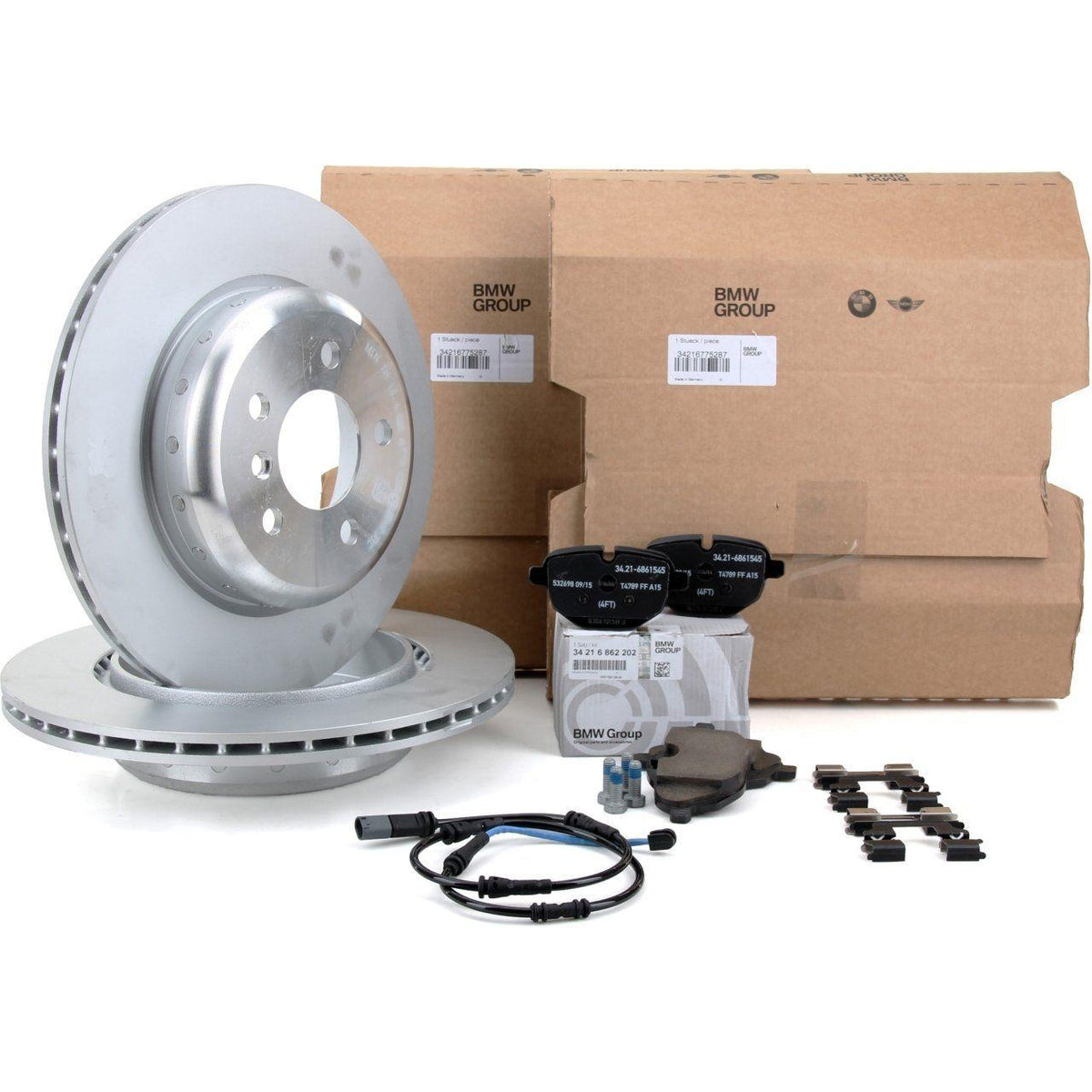BMW 5 Series F10 Original Rear Brake Disc and Pad Set - Compatible with All Models Except M5 — Brake Pads