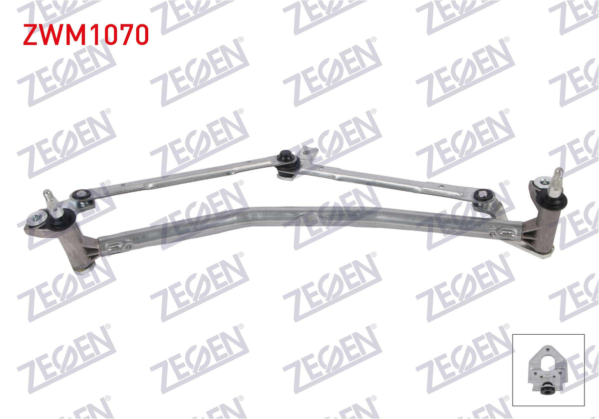 Zegen ZWM1070 Wiper Mechanism Front Volkswagen Polo 2001-2009 — Wipers