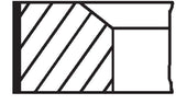 MAHLE Piston Ring Std Albea Doblo 1.4 8V - 4 Pieces Set (72 mm) — Pistons & Rotating