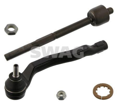 SWAG 60939863 Left Tie Rod Shaft + Tie Rod End Nut Ve Safety Somunlu Citan-Kangoo II-III 08-