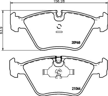 HELLA Pagid Brake Pad Set - BMW E32 E34 — Brake Pads