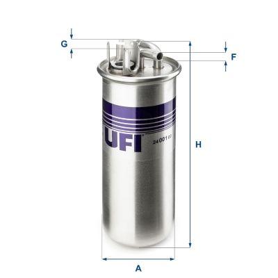 Ufi 24.001.00 Diesel Filter Audi A6 2.7 3.0 TDI Bmk Bng Asb Bsg Bpp 05-11 — Fuel Delivery