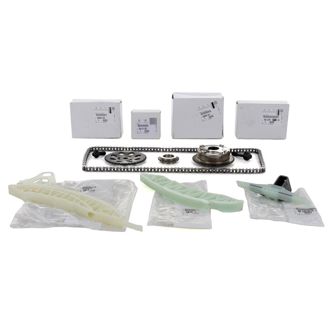 Peugeot 5008 1.6 complete chain set, 7 piece chain kit for Peugeot 5008 Peugeot 5008 1.6 Gas Engine Complete Chain Set - 7 Piece Original Kit | 2010-2016 Models Peugeot 5008 1.6 Gas Engine Complete Chain Set peugeot, 5008, chain-set, 1-6-benzinli, automotive-parts, car-maintenance, engine-parts, mechanics, original-parts, ai-generated