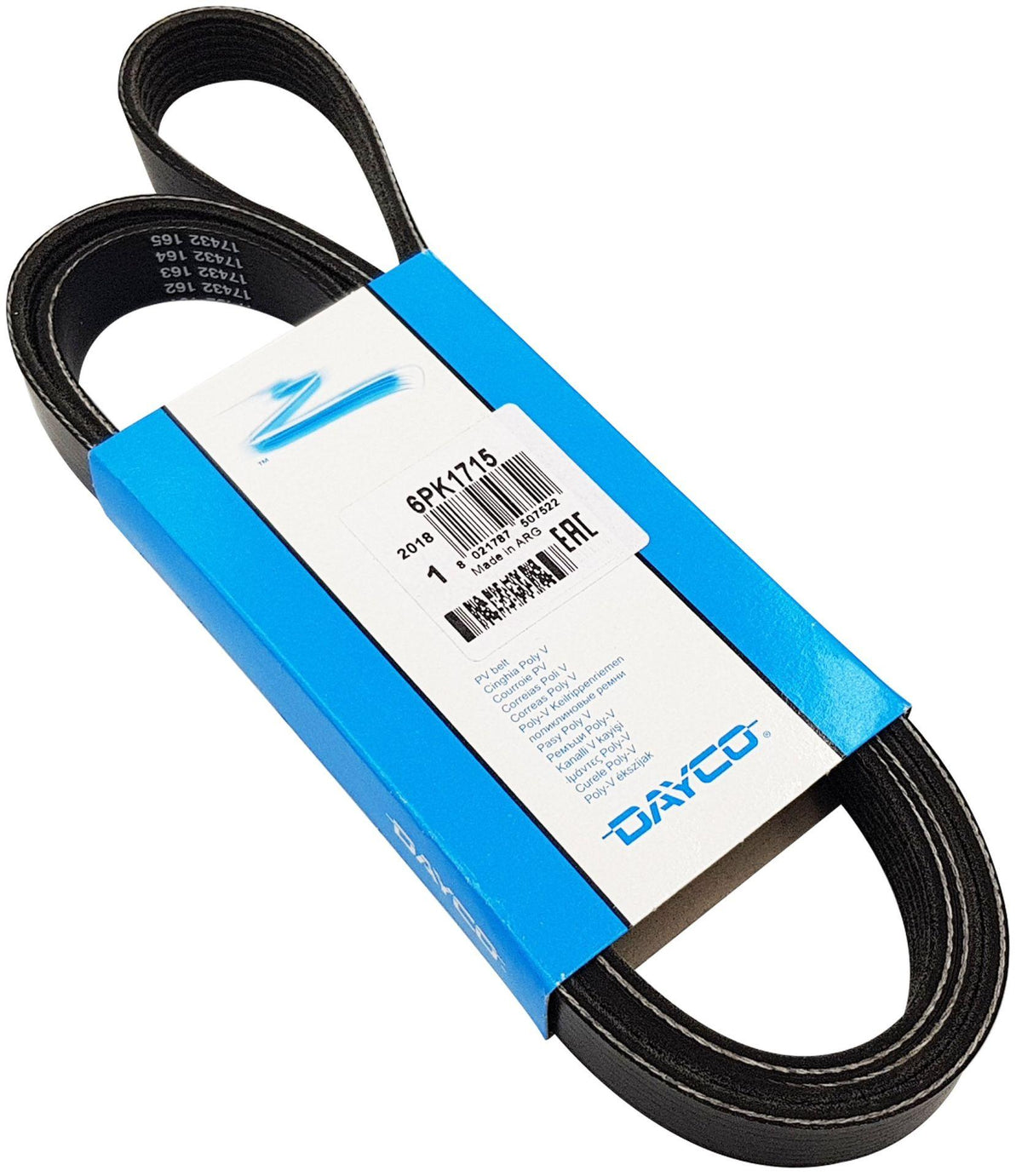 Dayco 6PK1715 Mini Cooper F55-F56 Body Diesel Motor V Belt