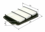 BOSCH 09864B0029 Air Filter for Lacetti 1.4-1.6-1.8 16V — Air & Cabin Filters