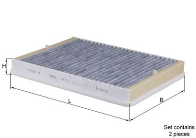 Mahle LAK73-S Cabin Air Filter BMW E39 with Carbon — Air & Cabin Filters