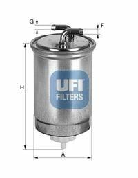 UFI Fuel Filter - Honda Accord VII & Civic VII — Fuel Delivery