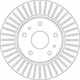 TRW DF6684 - Ventilated Disc Brake for 2007 Suzuki SX4 — Brake Rotors & Drums