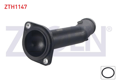 Zegen ZTH1147 Thermostat Flange Plastic Octavia 1.6i-1.8i T-1.9 TDI 96-12 / A3 1.6-1.8-1.8 T-1.9 TD — Water Pump & Thermostat