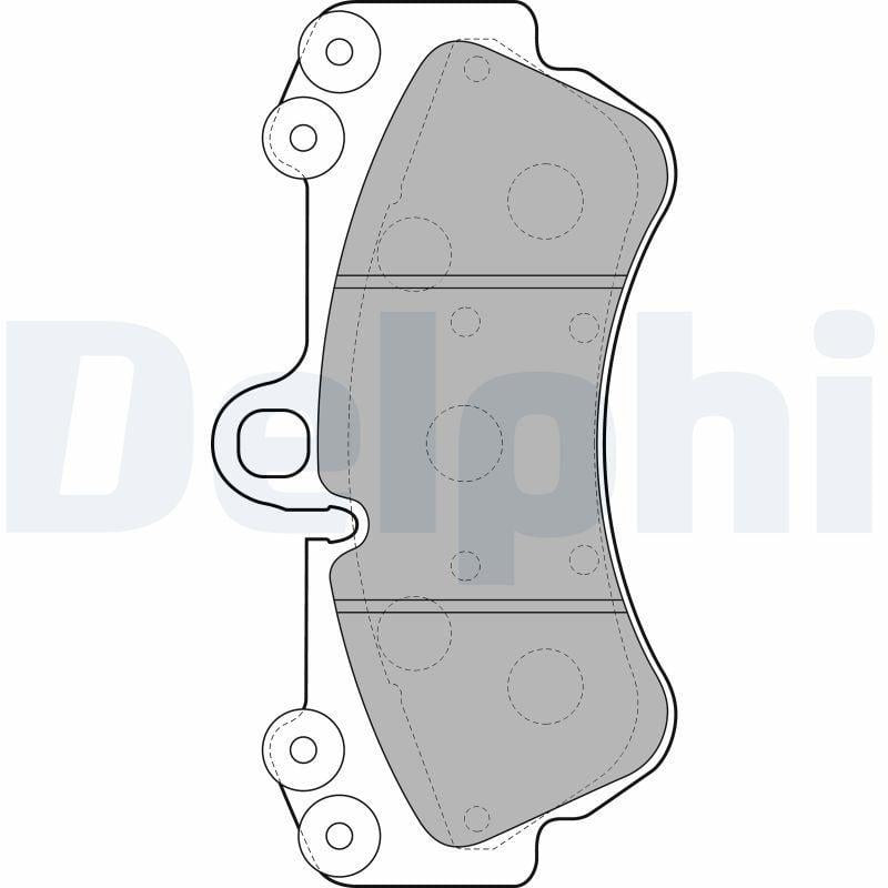 Delphi Front Brake Pads LP2057 - Touareg & Cayenne