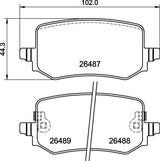 BREMBO P30139 - Rear Brake Pads for Hyundai Tucson & Kia Sportage