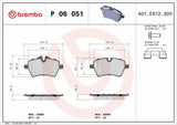 BREMBO P06051 Brake Pads - Reliable Front Disc Brake Solution for Mini