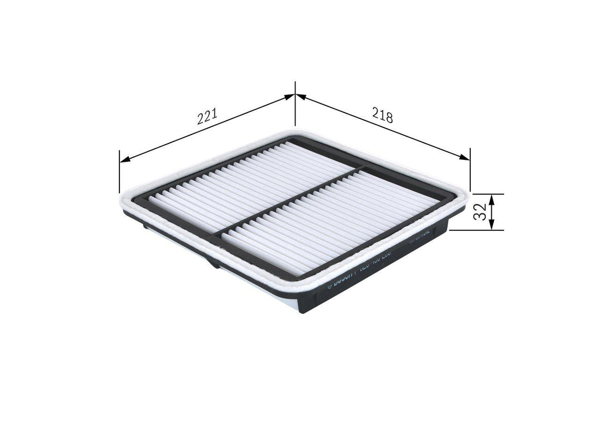 Bosch F026400206 Air Filter Subaru Impreza Forester Legacy Outback Xv 2.0 2.5 3.0