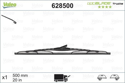 Valeo 628500 Wiper Blade 50 Cm — Wipers