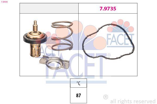 Facet 78930 Thermostat Renault Captur/Clio IV/Kadjar/Megane III-IV 1.5 dCi 87C — Water Pump & Thermostat