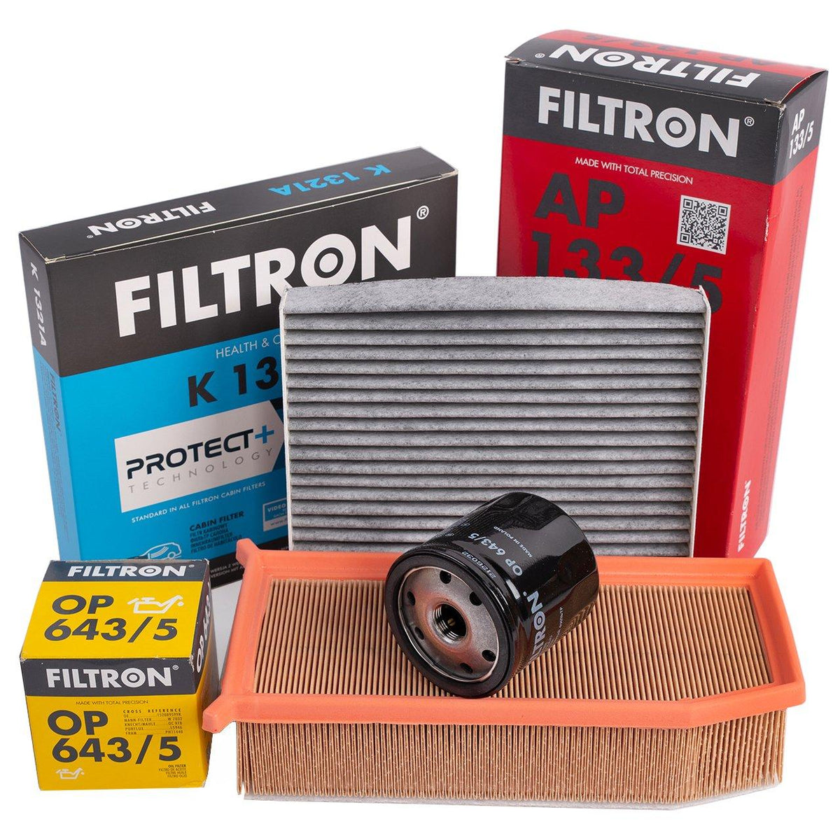 Filtron Renault Clio 4 2012-2018 1.5 dCi Periodic Oil Service Filter Set Triple — Maintenance & Service Kits