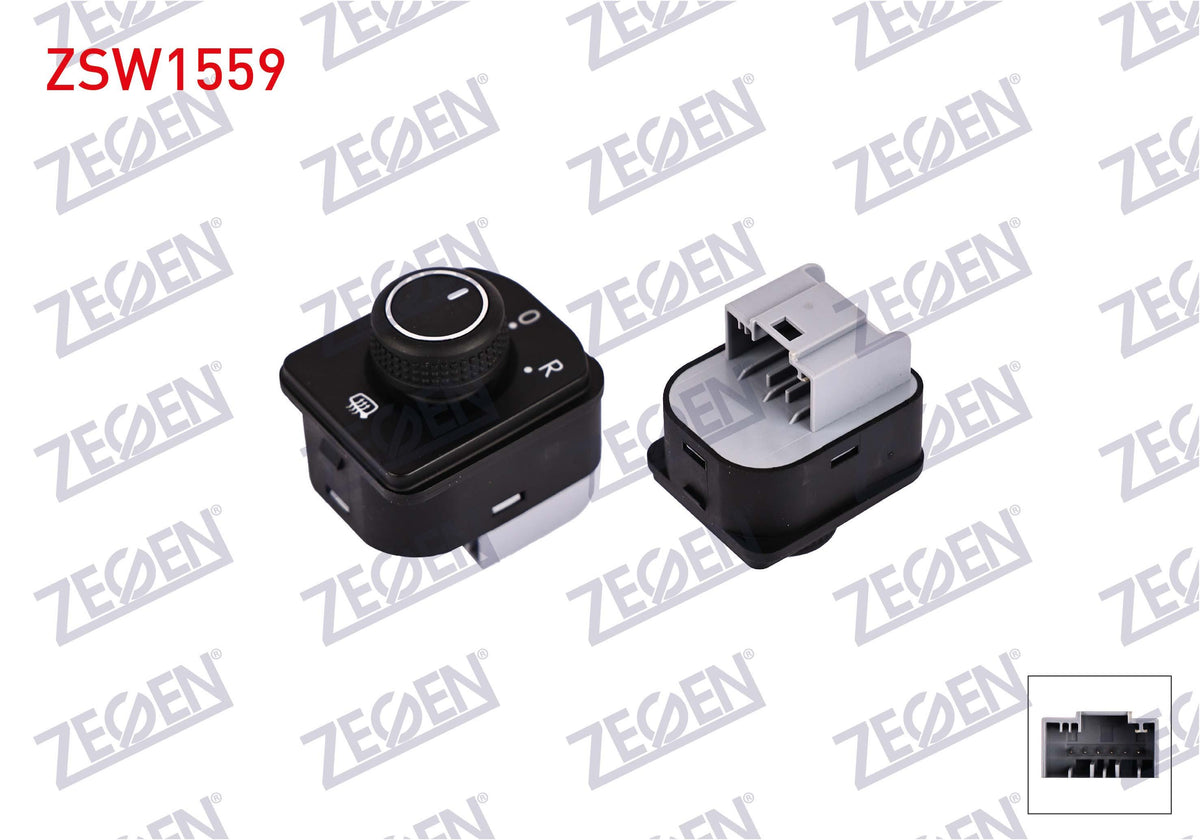 Zegen ZSW1559 Mirror Ayar Switch 6 Pin Volkswagen Arteon 2017-/ Crafter 2018-/ Passat 2014-/ Tiguan 2016-Touran 2015-/ T-Roc 2017