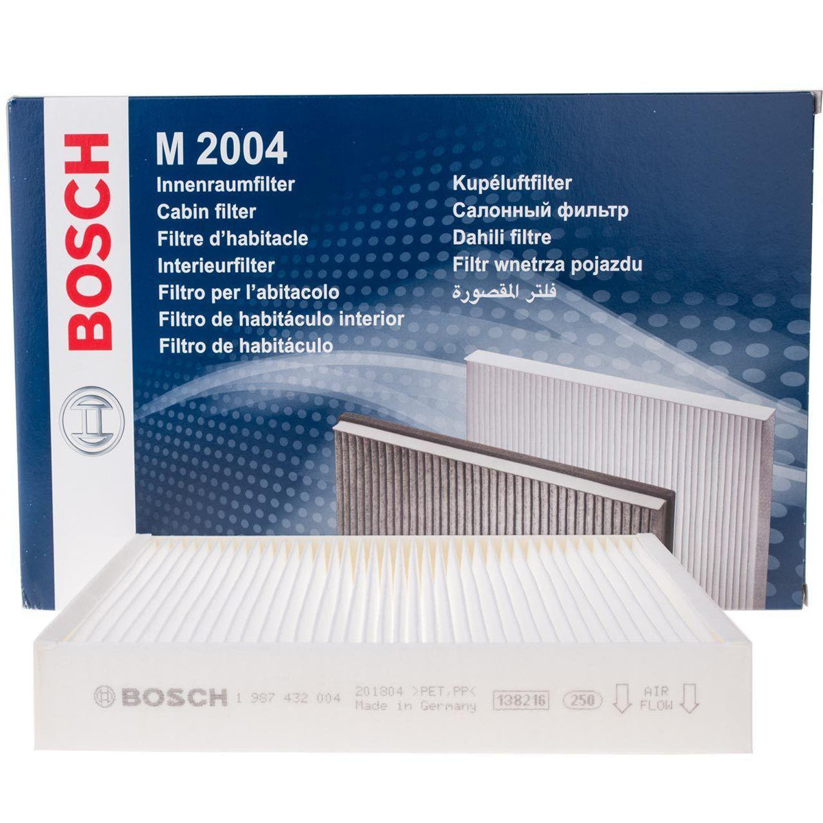 Bosch 1987432004 Opel Astra J Cabin Air Filter without Carbon Insignia A/Chevrolet Cruze-New Aveo/Mokka — Air & Cabin Filters