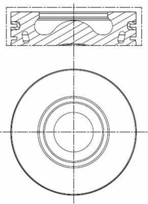 MAHLE Piston + Piston Ring Standard (-0.20 mm Short) for Ford Transit / Ranger 2.2L and Peugeot Boxer II — Pistons & Rotating