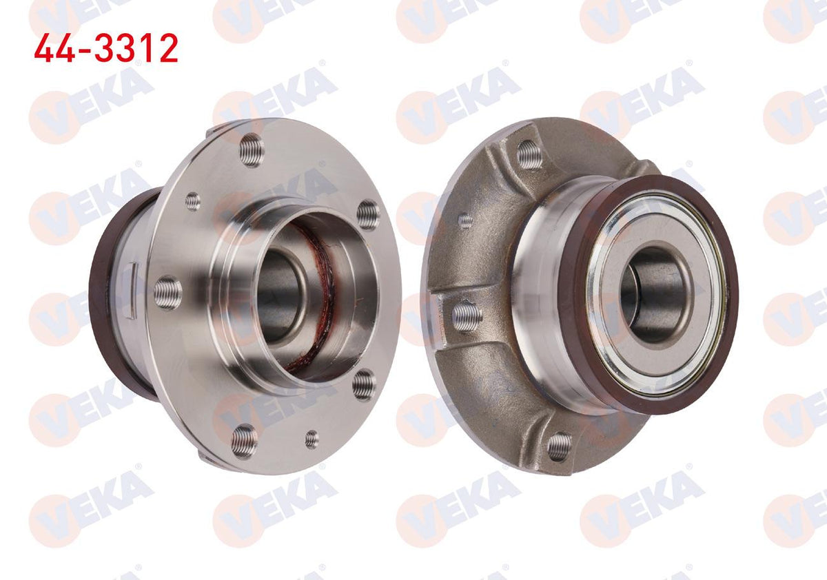 Veka 44-3312 Wheel Hub Left-Right Rear with Bearing Peugeot 508 1.6 E-HDi 5 Lug ABS Okuyuculu 2010 — Hub Assemblies