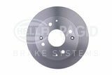 HELLA Pagid Brake Disc 8DD355112-011 - 260mm for Honda Accord 1998-2002 — Brake Rotors & Drums
