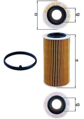 Mahle OX379D Oil Filter Eos-Golf V-VI-Jetta III-Passat B6-Polo V 2.0 FSI-TFSI 03-15 — Oil Filters