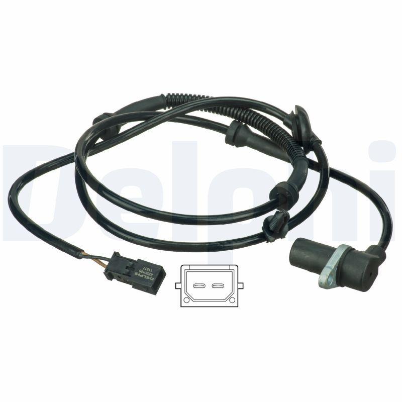 Delphi SS20406 Wheel Speed Sensor Rear Right Audi A4 01>08 — Brake Sensors & ABS
