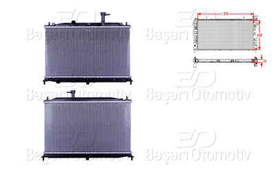 Wisco 3113525-00 Water Radiator Brazing Mt 370X650x16 mm Hyundai Accent. Era 1.4. 1.6 06 > Gasoline — Radiators & Fans