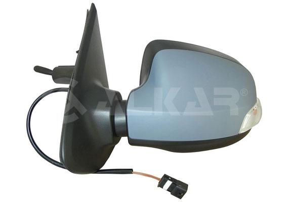 Alkar 6137185 Outer Rear View Mirror Left Mechanical with Turn Signal Primed Renault Symbol III ( — Tail, Signal & Reflectors