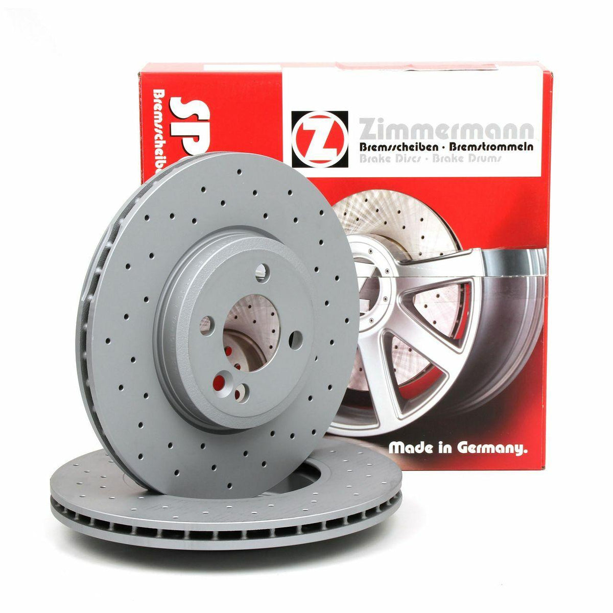 Zimmerman 150.3445.52 Mini Cooper S R56 Body Front Brake Disc Set n Brand Set — Brake Rotors & Drums