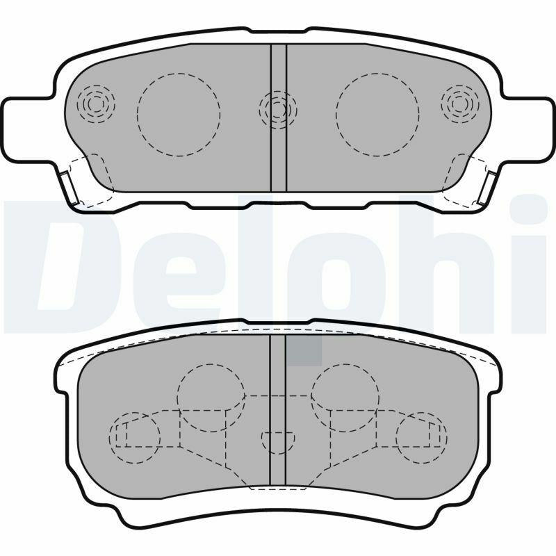 Delphi Brake Pads - Premium Rear Brake Pads for Lancer VII & VIII