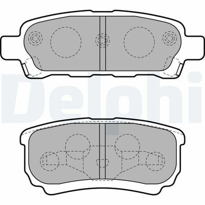Delphi Brake Pads - Premium Rear Brake Pads for Lancer VII & VIII