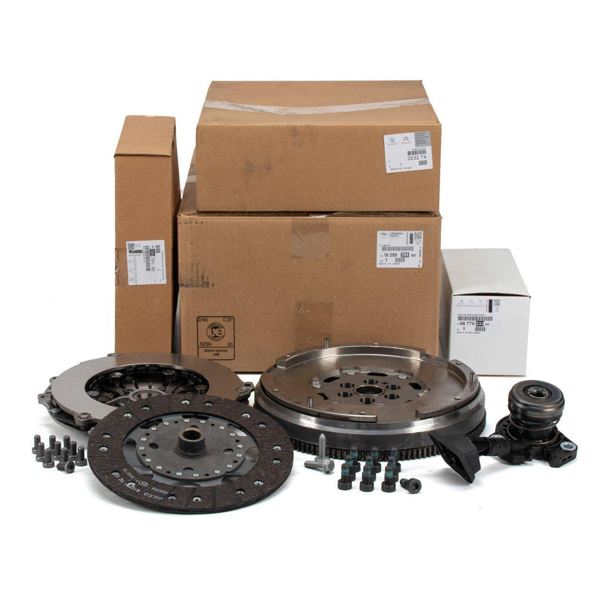 PSA 1628939980 Flywheel Pressure Plate Brake Pad Set DS4 / Peugeot 207-208-308-Partner B9 / 3008 1.6 HDi Euro 5