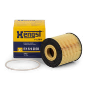 hengst e15hd58 oil filter for volvo, volvo compatible oil filter dimensions, hengst oil filter exterior view HENGST E15HD58 Oil Filter - Compatible with Volvo C70, S40, S60, S70, S80, V40, V70 | Size: 73mm HENGST E15HD58 Oil Filter for Volvo Models oil-filter, volvo-parts, hengst, engine-maintenance, car-parts, automotive, mechanic-tools, car-owners, aftermarket-parts, ai-generated